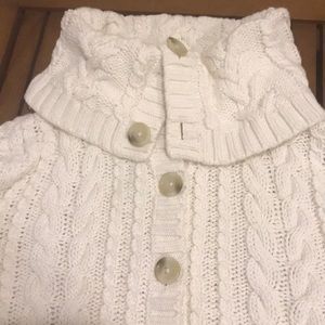 Winter white Land’s End sweater.